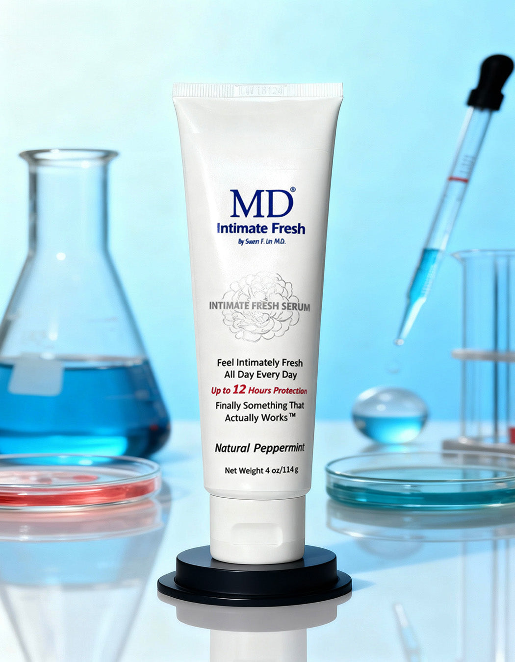 MD Intimate Fresh with Nano Silver creates an antibacterial and antiviral barrier to stop odor and bacterial overgrowth.