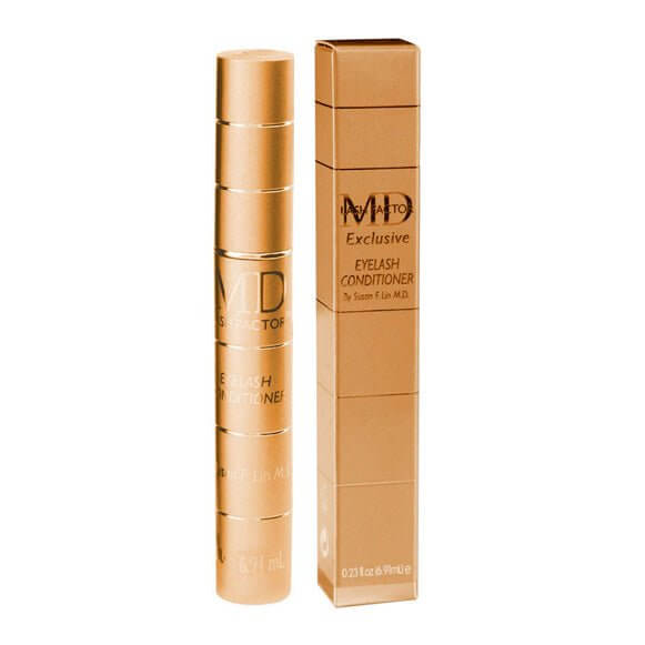 Ultra-luxury photo of MD Lash Factor® Gold Edition Eyelash Growth Serum 6.91ml with gold box and matching gold tube – premium lash treatment by MD Lash

